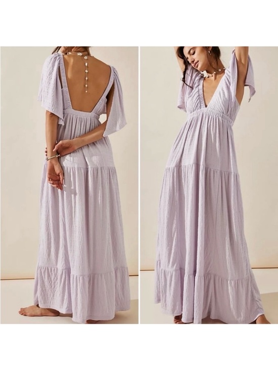 Free People Dresses & Skirts - Free people beach La La Maxi Dress in lavender size large